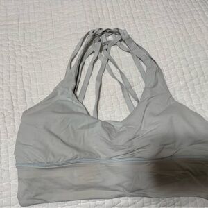 Lululemon free to be wild long line bra in light blue